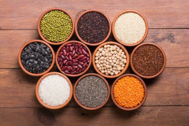 Hububat ve fasulye kase 