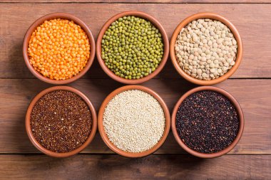 Hububat ve fasulye kase 