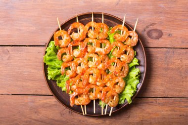 ızgara karides şiş