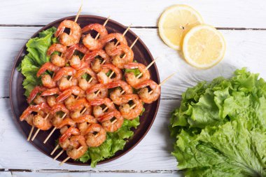 ızgara karides şiş