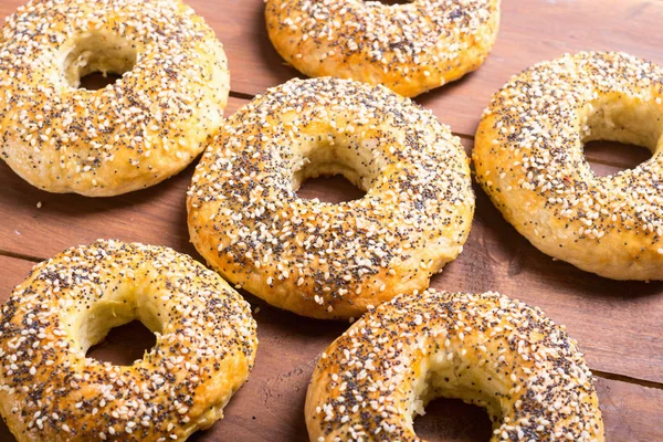 Hausgemachte New York Bagels — Stockfoto