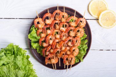 ızgara karides şiş