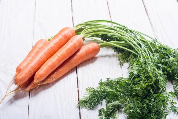 Plantaardige wortel met bladeren — Stockfoto