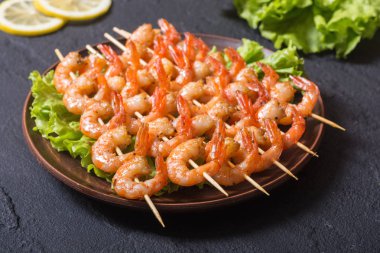 ızgara karides şiş