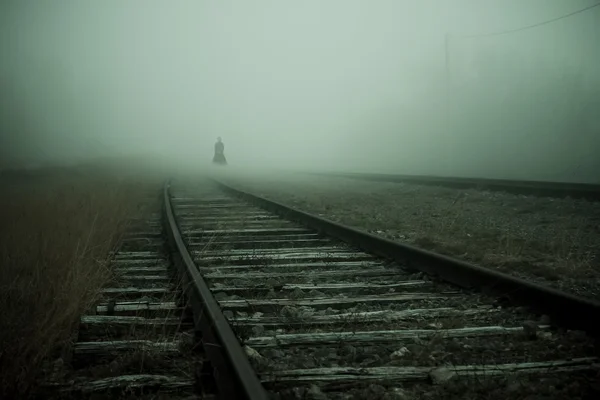 Horror Scene of a Scary Woman — Stock Photo, Image