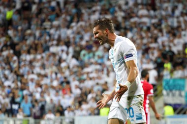 Futbolcu cevapsız bir hedef sonra tepki