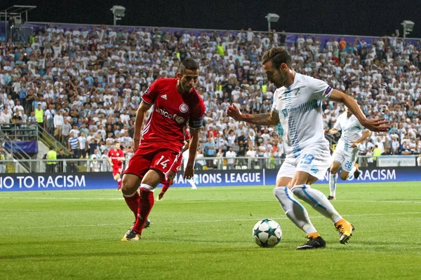 Rijeka Kroatië Augustus 2017 Marko Vesovic Van Rijeka Omar Elabdellaoui — Stockfoto