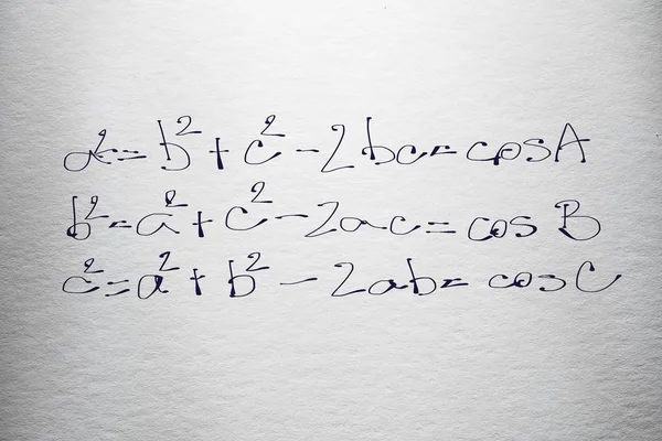 Mathematic Formula Textured White Paper — Stock Photo, Image