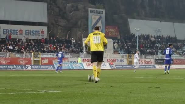 Rijeka Croatia Juli Pertandingan Derby Sepak Bola Rijeka Dinamo Pada — Stok Video