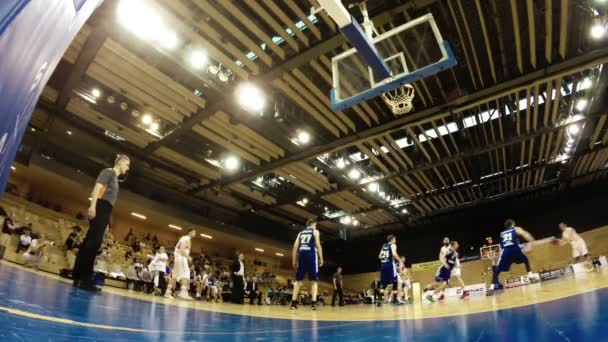 Rijeka Hırvatistan Nisan Basketbol Maç Hırvat Basketbol Ligi Erkek Kvarner — Stok video