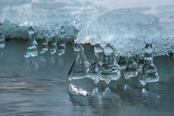 Lód pod wodą — Zdjęcie stockowe