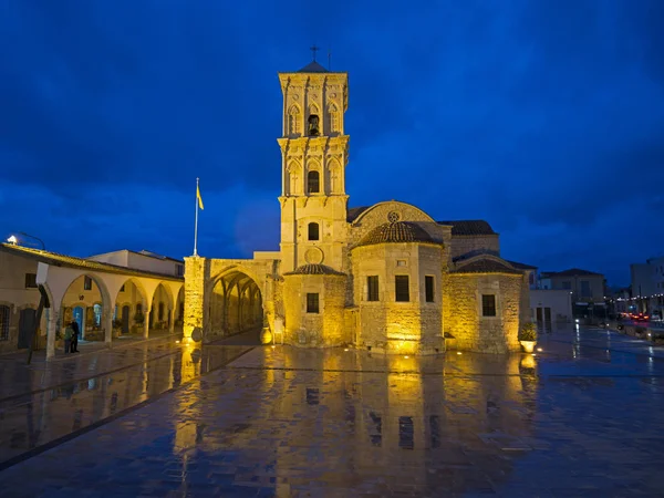 Illuminated Saint Lazarus Church — Stock Photo, Image