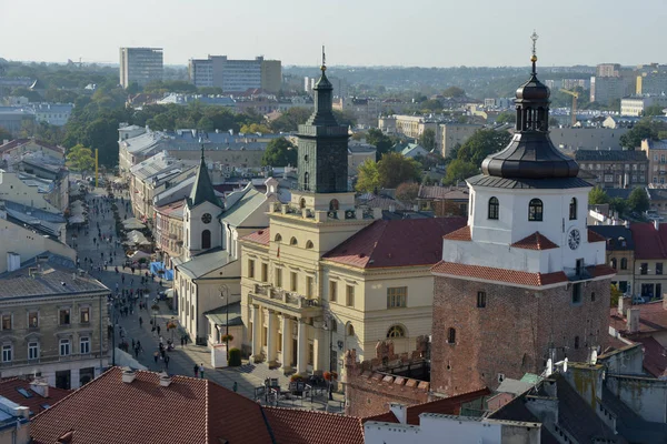 Люблін - вид зверху — стокове фото