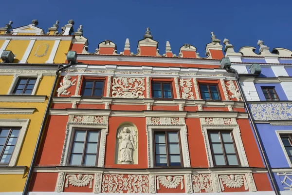Hermosos edificios en Zamosc — Foto de Stock
