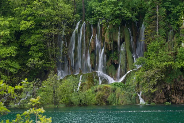 Один из водопадов - Плитвицкие озера — стоковое фото