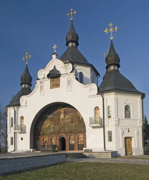 Saint George's Church in Plyasheva - Battle of Berestechko place — Stock Photo, Image