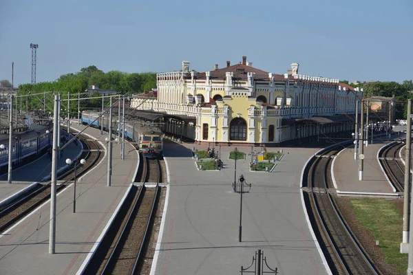 Kazatin railway station - top view — 스톡 사진