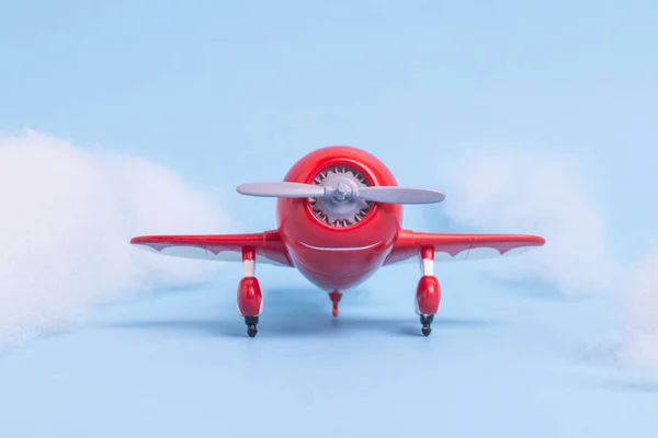 Modelos Avión Volando Cielo Con Nubes —  Fotos de Stock