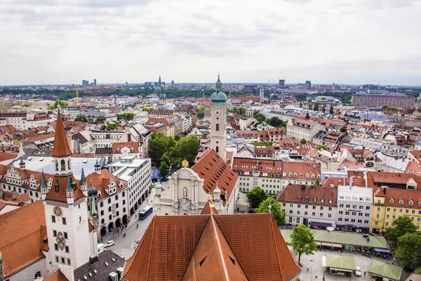 Aerial View Old Town Munich Germany Skyline Background — Stock Photo, Image