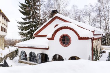 Bulgaria ,Boyana:15 December ,2019 : Boyana Church in the Winter 
