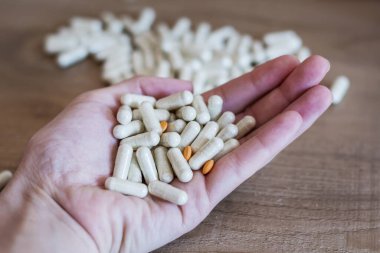 Haplar hazır. Yiyecek takviyesi.