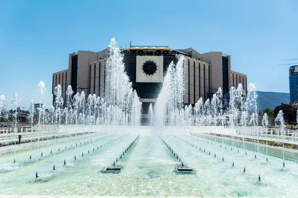 Sofía Bulgaria 2019 Fuentes Palacio Nacional Cultura Ndk — Foto de Stock