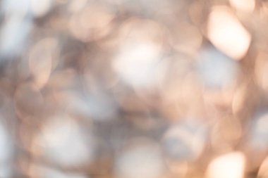 Gümüş ve altın renklendirmeler ve bokeh arkaplan.