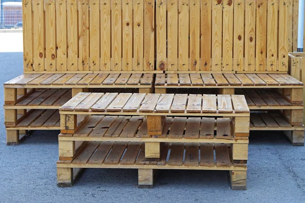 Pallet meubelen gerecycled — Stockfoto