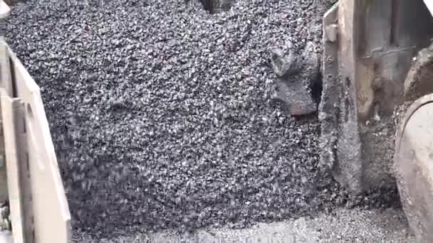 Asphalting machine close up — Stock Video