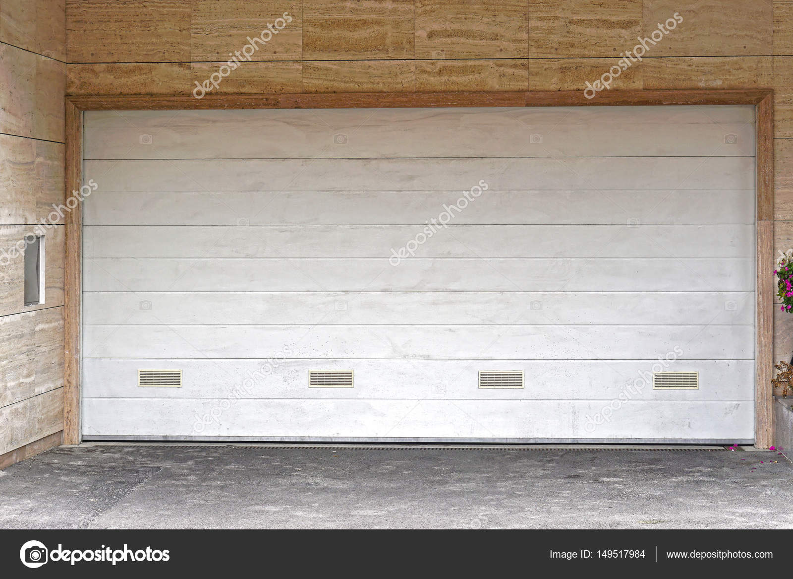 Wide Garage Door Stock Photo C Bradatata 149517984