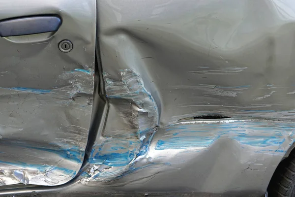 Car body dent — Stock Photo, Image