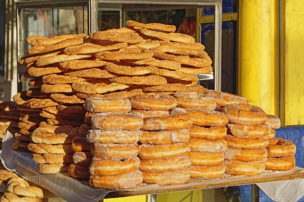 Grécia bagels comida de rua — Fotografia de Stock