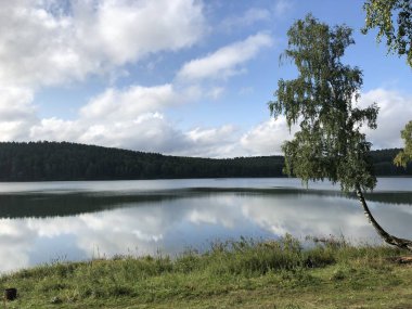 Su doğası, göl yabanı, gökyüzü, 