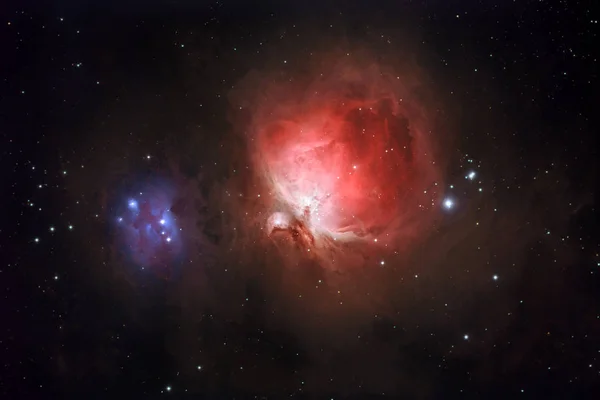 M42, Ngc1977 - nebulosa de Orion e Running Man — Fotografia de Stock