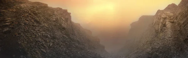 ギリシャの神秘的なオリンポス山で壮大な夕日 — ストック写真