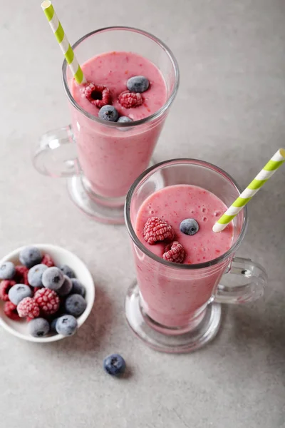 Summer smoothie in two glasses