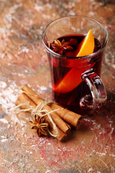 Chritmas hot wine with spice
