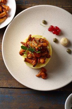 Patates püresi ve mantar