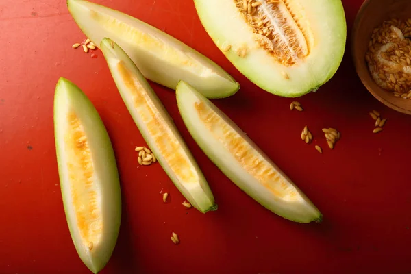 Słodki melon organiczny — Zdjęcie stockowe