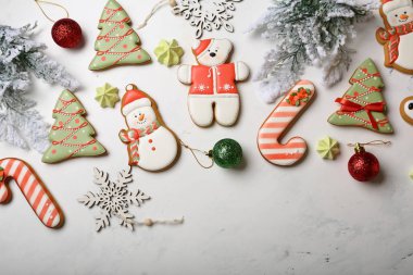 Noel gingerbread çerezleri görünümü top