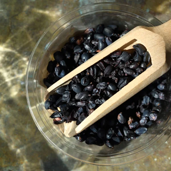 Çeşni mavi barberries yukarıdaki — Stok fotoğraf