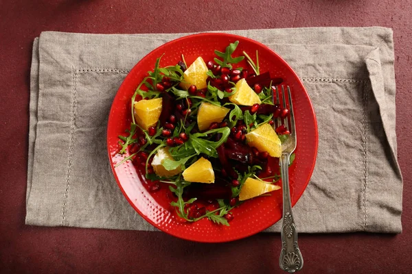 Winter salad with beetroot and orange