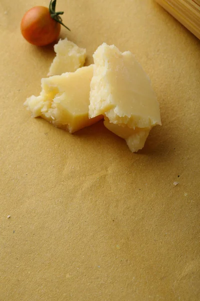 Two pieces of parmigiano cheese — Stock Photo, Image