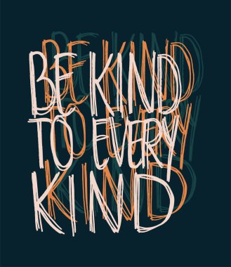 Her Tür Vektör Vegan Tasarımına Nazik Olun