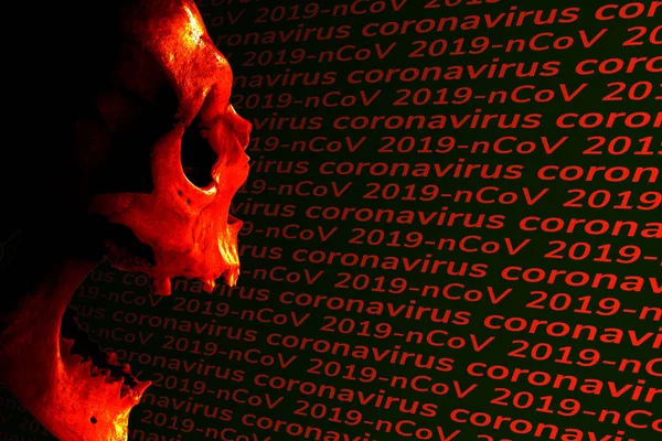 Contexte sur le thème de l'épidémie de coronavirus 2019-nCoV . — Photo
