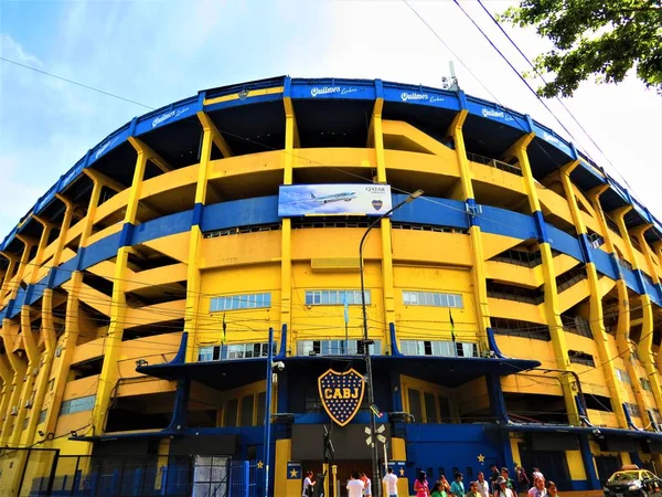 Buenos Aires Argentyna Stycznia 2020 Stadion Boca Juniors Bombonera Fasada Zdjęcia Stockowe bez tantiem