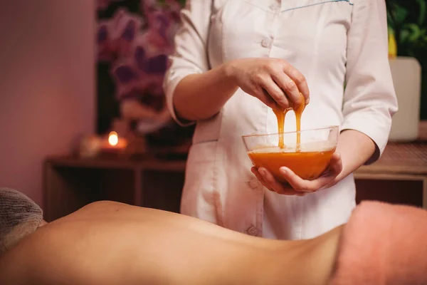 Honing Massage Wachten Client — Stockfoto