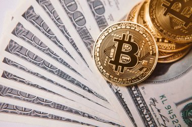 dolar ile güzel Kripto arka plan