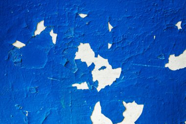 Kırık mavi sıva dokusu