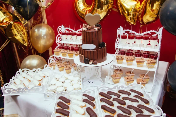 Cukorka Csokival Tortával Édességgel — Stock Fotó